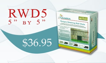 5x5 Retaining Wall Drain