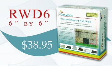 6x6 Retaining Wall Drain